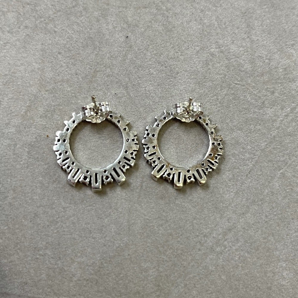 Pandora Glacial Beauty Stud Silver Earrings - Picture 3 of 3
